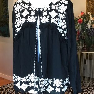 Tribal print light weight jacket